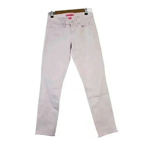 Lilly Pulitzer Jeans Size 4 Pastel Purple Preppy Skinny Raw Hem Low Rise Stretch